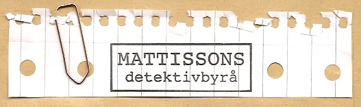 Logotype Detektiv : Mattissons detektivbyr